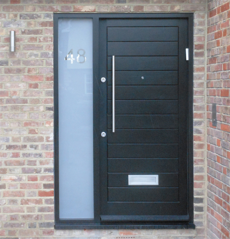 Bespoke Front Door with Side Panel