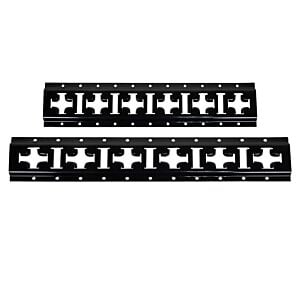 Horizontal & Vertical Cross E-Track - Black Powder Coated for Trailer Truck